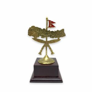 Khukuri Cross and Nepal Map Gift Stand Token of Love